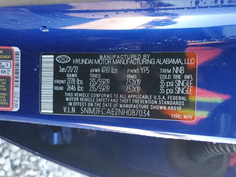 2022 HYUNDAI TUCSON SEL  