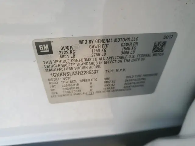 2017 GMC ACADIA SLE  