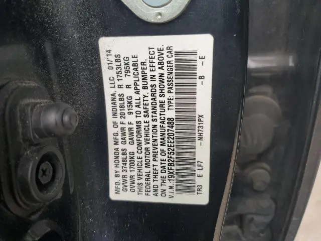 2014 HONDA CIVIC LX  