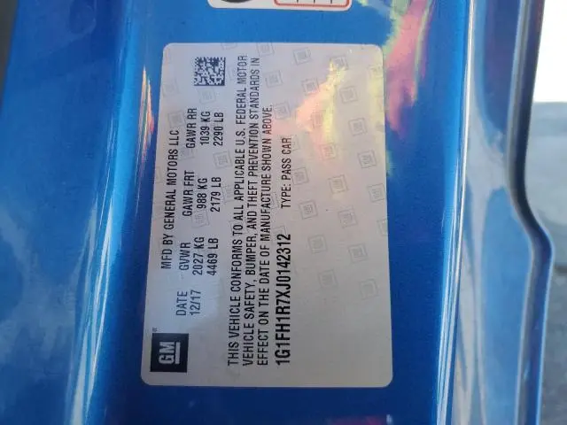 2018 CHEVROLET CAMARO SS  