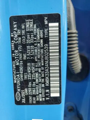 2022 HYUNDAI KONA N LINE  