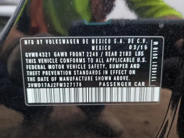 2015 VOLKSWAGEN JETTA SE  