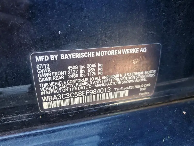2014 BMW 320 I XDRIVE  