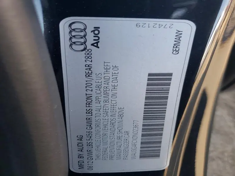 2013 AUDI A7 PRESTIGE  