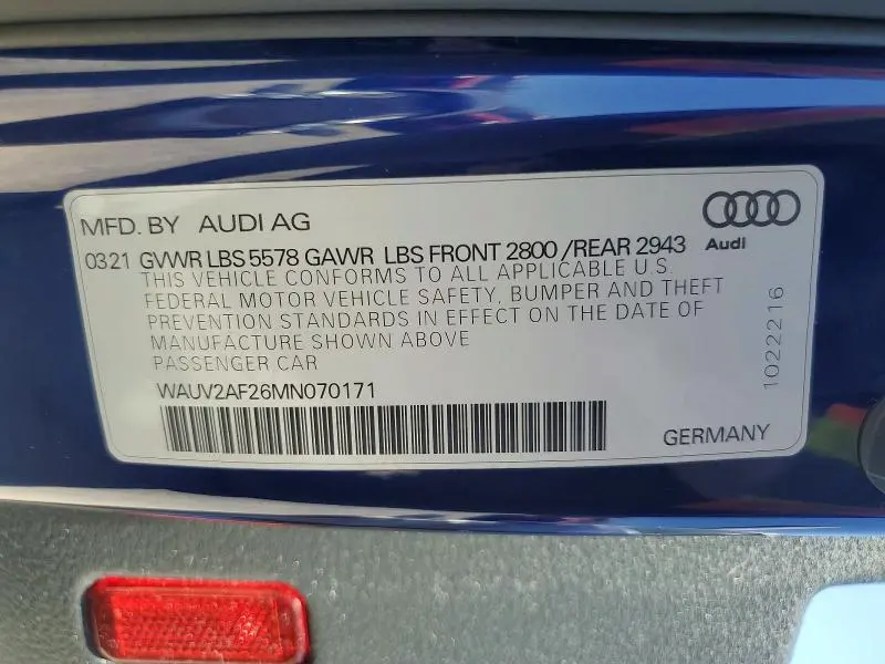 2021 AUDI A7 PRESTIGE S-LINE  