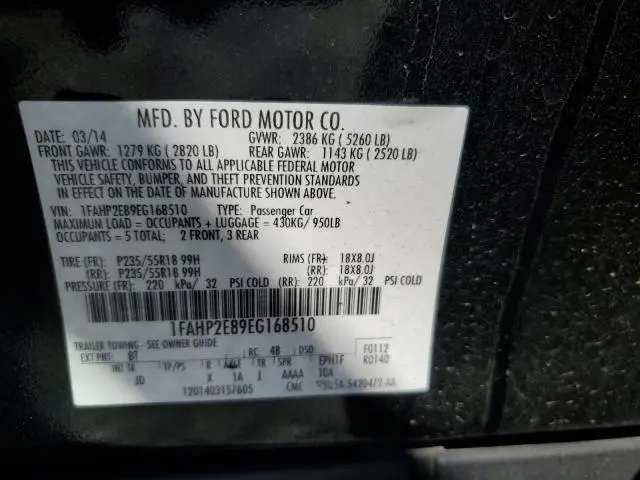 2014 FORD TAURUS SEL