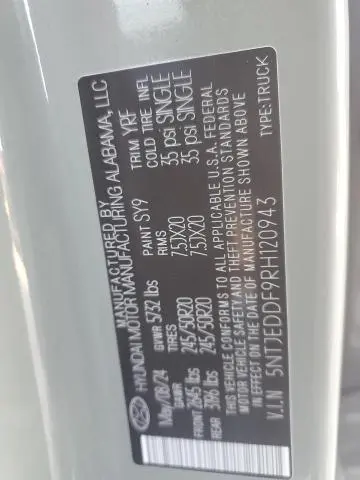 2024 HYUNDAI SANTA CRUZ LIMITED  