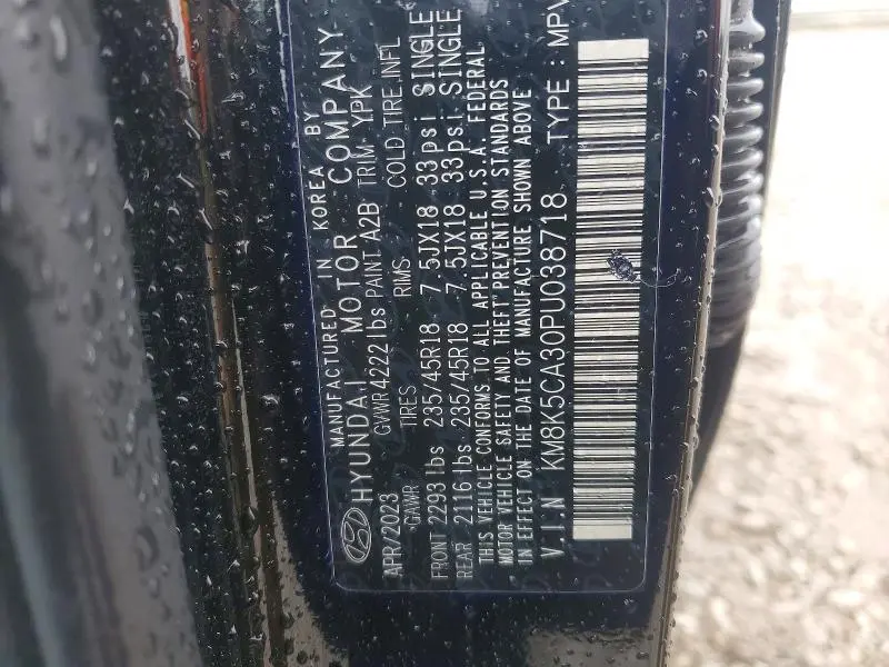 2023 HYUNDAI KONA LIMITED  
