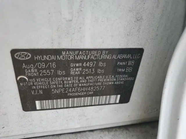 2017 HYUNDAI SONATA SE  