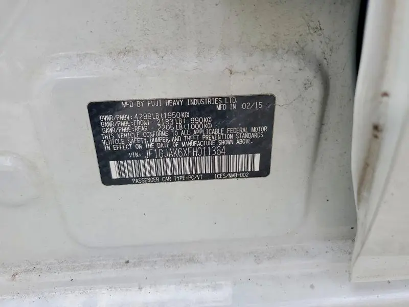 2015 SUBARU IMPREZA PREMIUM PLUS  