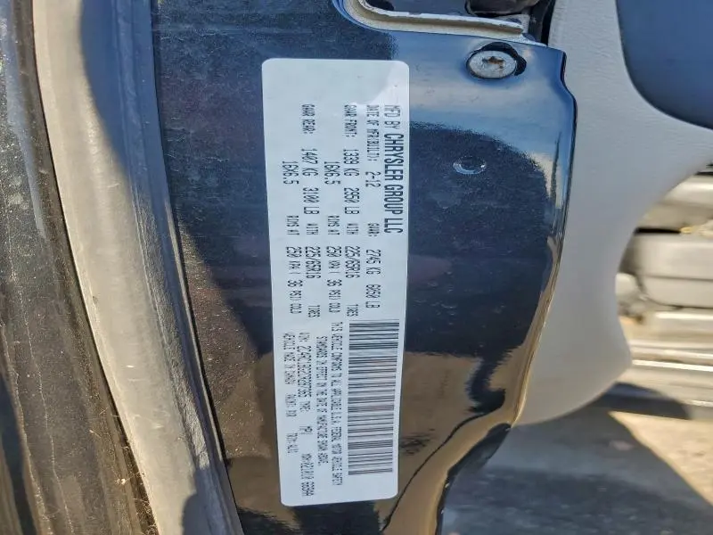 2012 CHRYSLER TOWN & COUNTRY TOURING  