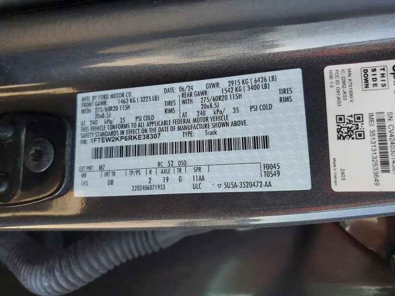 2024 FORD F150 STX  