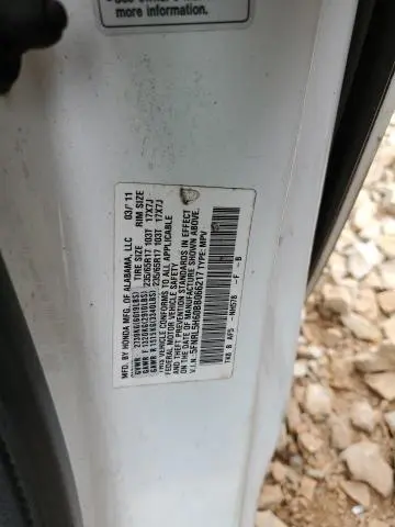 2011 HONDA ODYSSEY EXL  