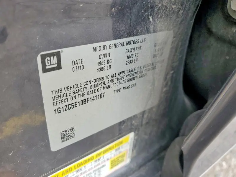 2011 CHEVROLET MALIBU 1LT  
