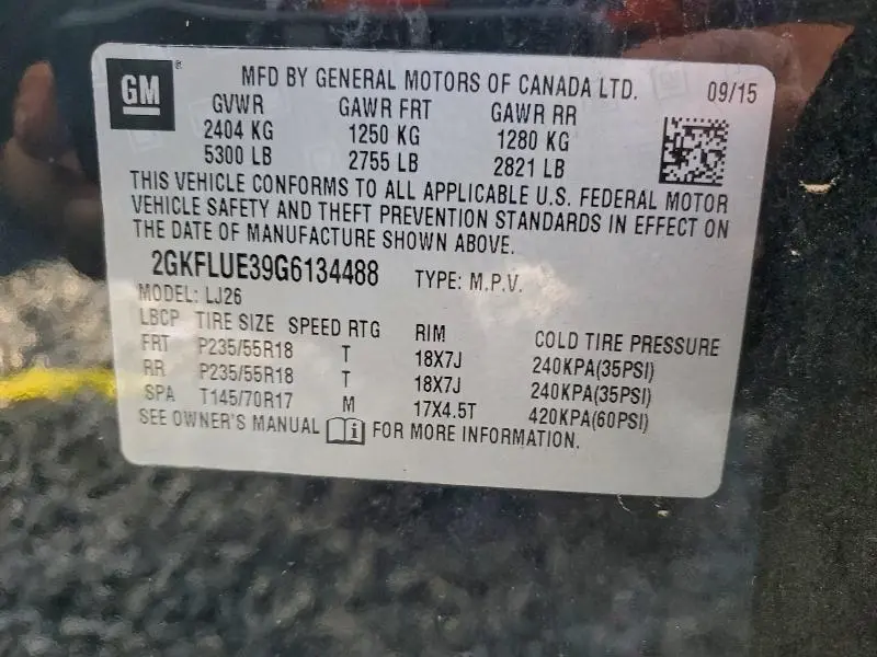 2016 GMC TERRAIN SLT  