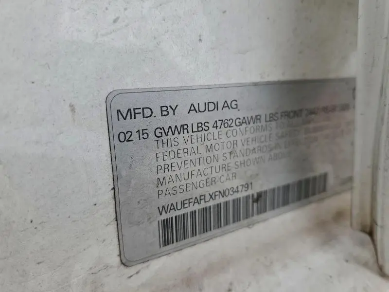 2015 AUDI A4 PREMIUM PLUS  