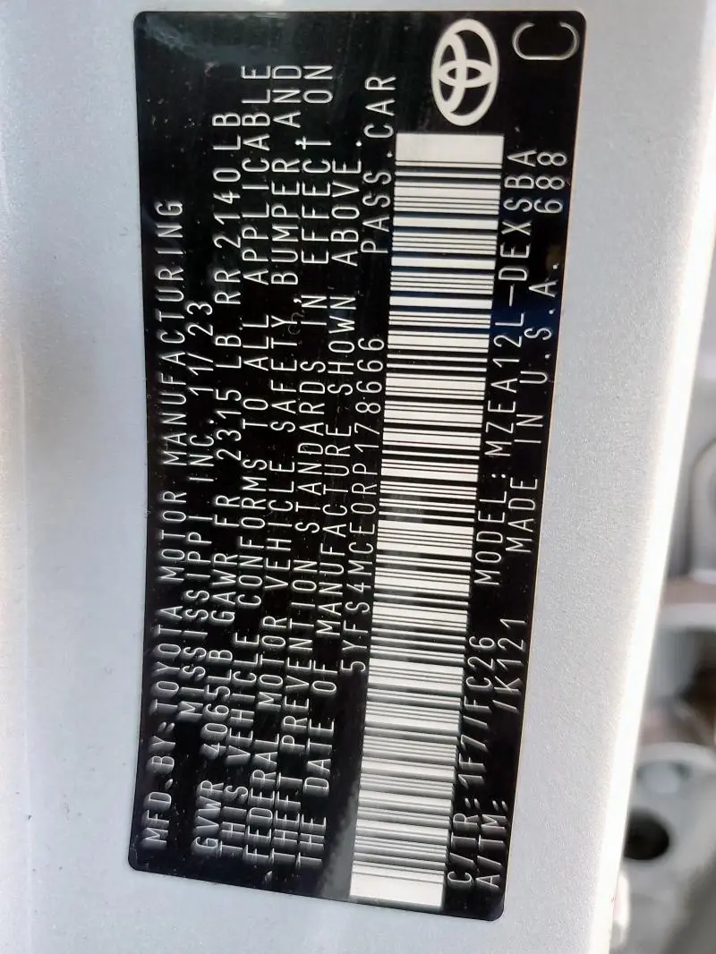 2024 TOYOTA COROLLA SE  