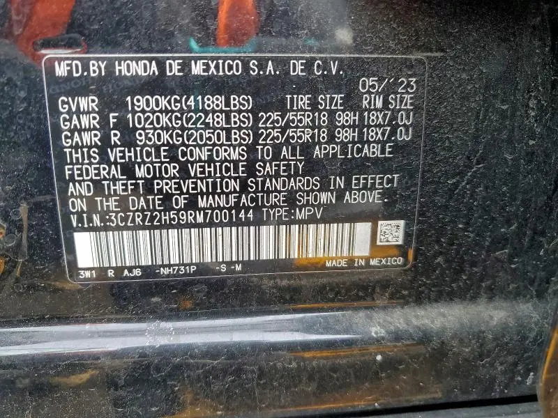 2024 HONDA HR-V SPORT  