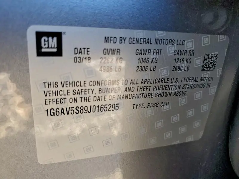 2018 CADILLAC CTS VSPORT PREMIUM LUXURY  