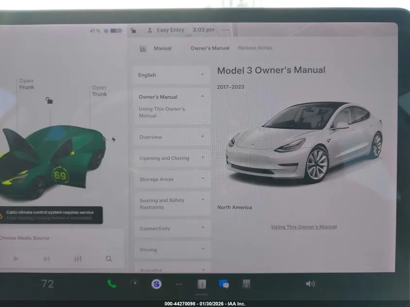 2019 TESLA MODEL 3 LONG RANGE/PERFORMANCE