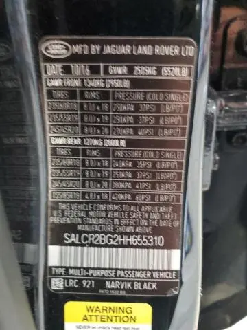 2017 LAND ROVER DISCOVERY SPORT HSE  