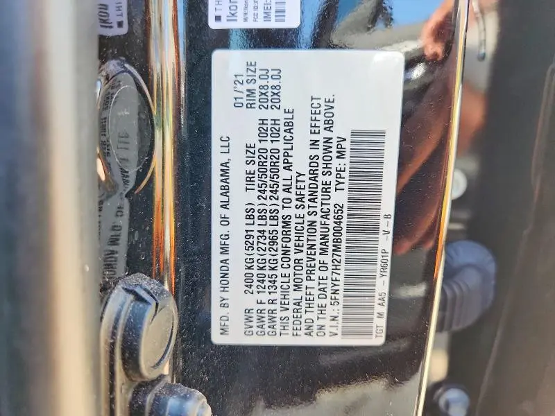 2021 HONDA PASSPORT SPORT  