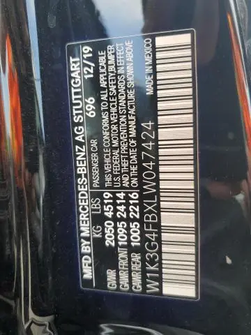 2020 MERCEDES-BENZ A 220 4MATIC  