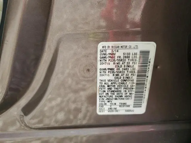 2014 NISSAN MURANO S  