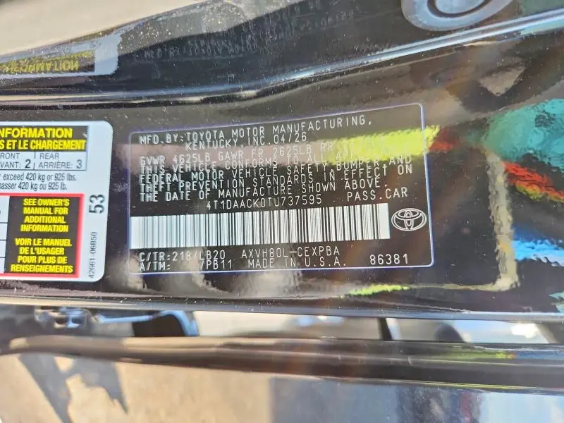 2026 TOYOTA CAMRY XSE  