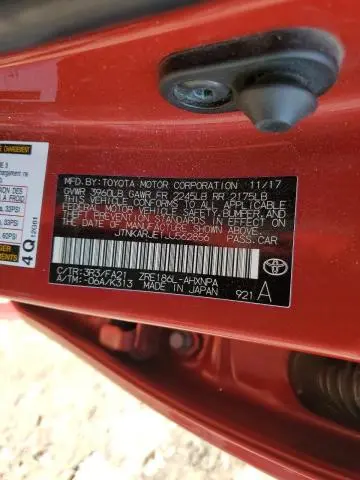 2018 TOYOTA COROLLA IM