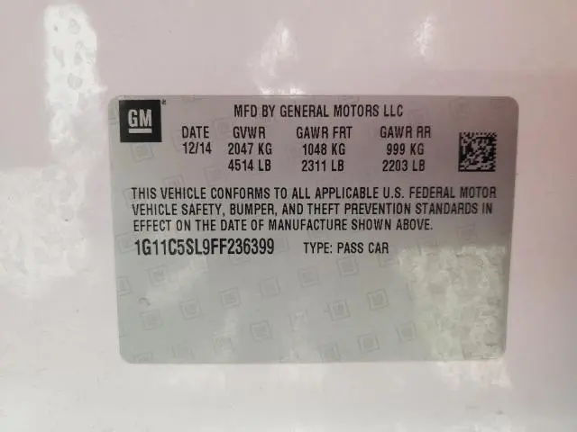2015 CHEVROLET MALIBU 1LT  