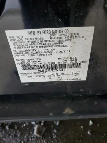 2019 FORD ECOSPORT TITANIUM  