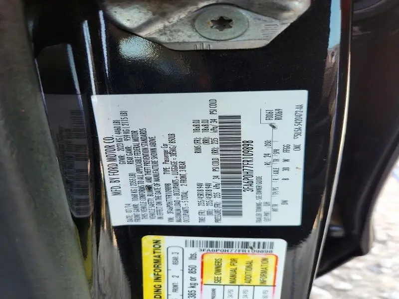 2015 FORD FUSION SE  