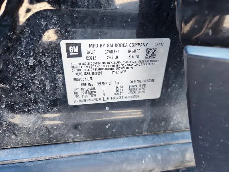 2018 BUICK ENCORE SPORT TOURING  