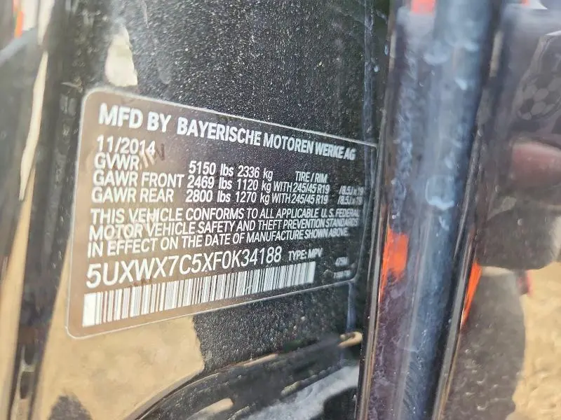 2015 BMW X3 XDRIVE35I  