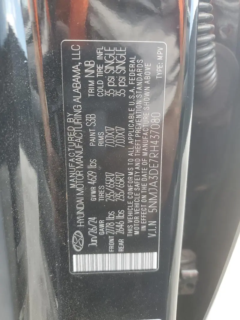 2024 HYUNDAI TUCSON SE  
