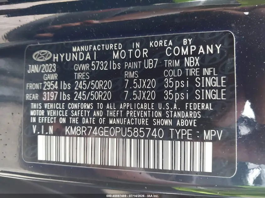 2023 HYUNDAI PALISADE CALLIGRAPHY