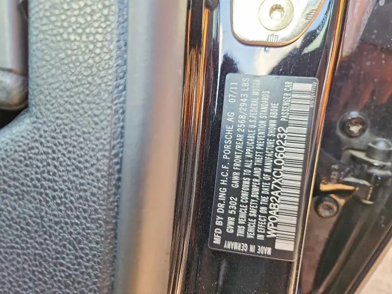 2012 PORSCHE PANAMERA S  