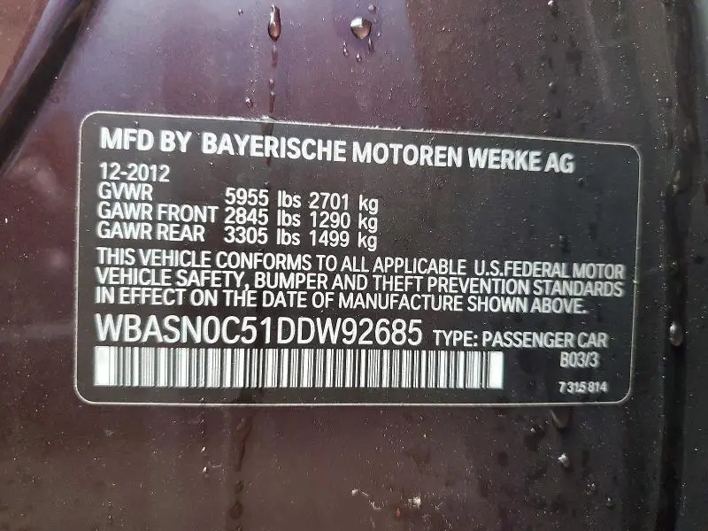 2013 BMW 550 IGT  