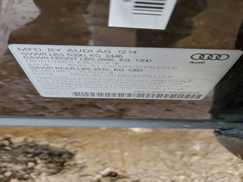 2015 AUDI Q5 PREMIUM PLUS  