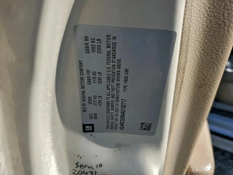 2010 BUICK LUCERNE CXL  