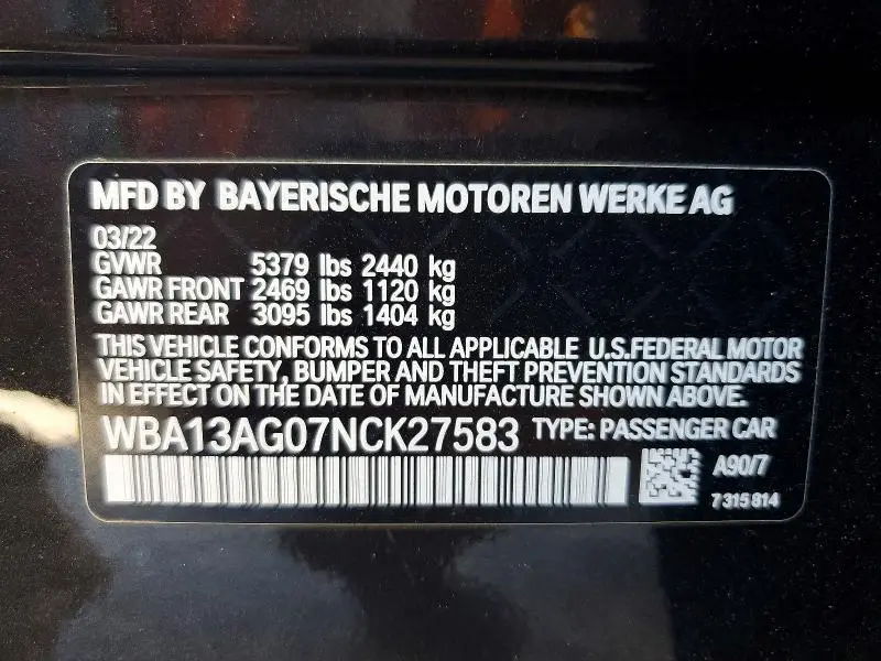 2022 BMW 530E   