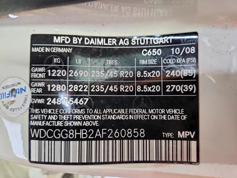 2010 MERCEDES-BENZ GLK 350 4MATIC  