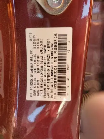 2016 HONDA ACCORD SPORT  