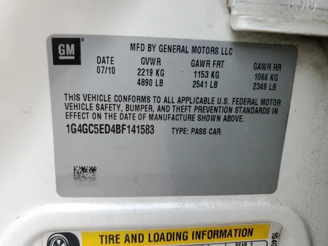 2011 BUICK LACROSSE CXL  