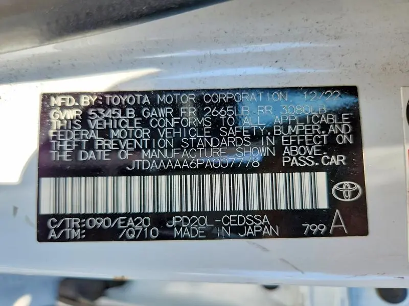 2023 TOYOTA MIRAI XLE  