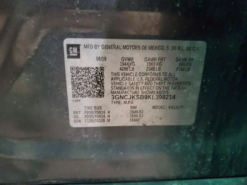 2019 CHEVROLET TRAX LS  