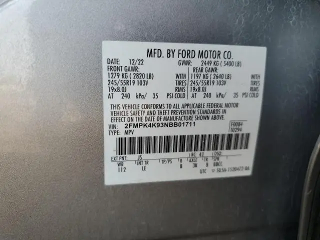 2022 FORD EDGE TITANIUM  