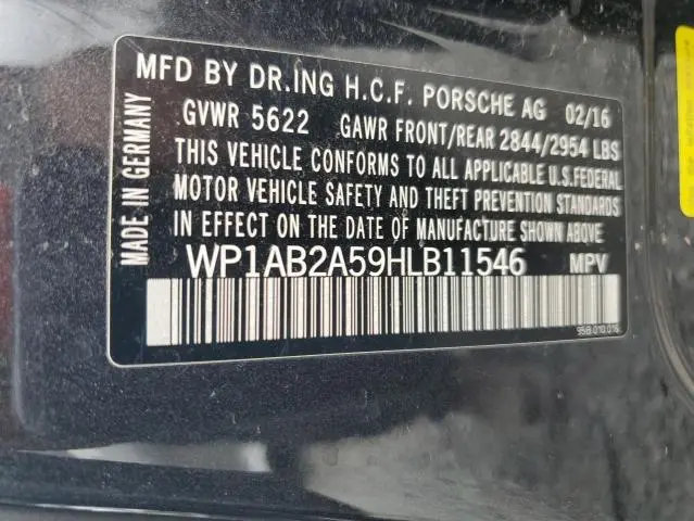 2017 PORSCHE MACAN S  