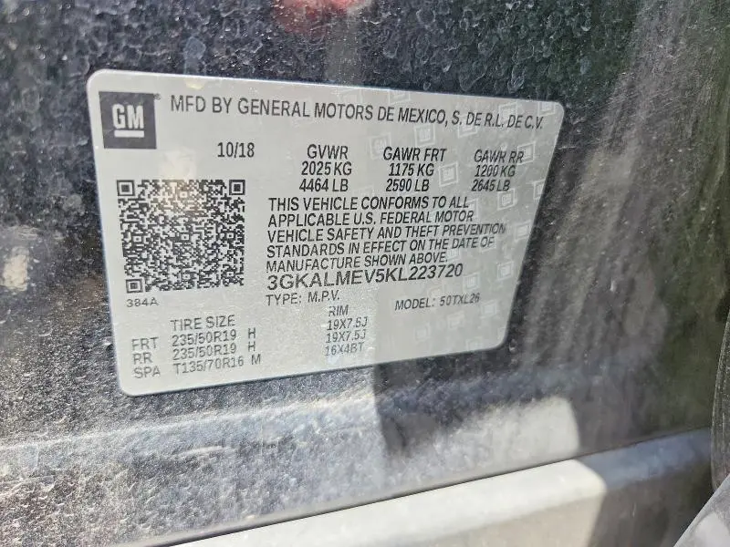 2019 GMC TERRAIN SLE  